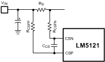 LM5121 LM5121-Q1 Current Sense Filter.gif
